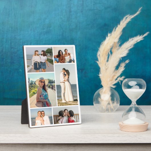 Maak Je Eigen 6 Foto Collage Fotoplaat (Zijkant)