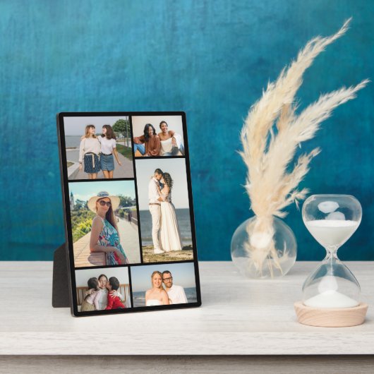 Maak Je Eigen 6 Foto Collage Fotoplaat (Zijkant)