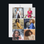 Maak je eigen 6 foto collage kaart<br><div class="desc">Personaliseer je eigen fotografie. Je kunt dit aangepaste product maken voor speciale gelegenheden zoals huwelijken,  verjaardagen,  Kerstmis,  feestdagen,  herdenkingen,  afstuderen,  jubilea en meer. Het kan ook worden gegeven als een cadeau aan je beste vriend,  goede vriend,  familie en verwanten.</div>