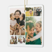 Maak Je Eigen 6 Foto Collage Keramisch Ornament (Links)