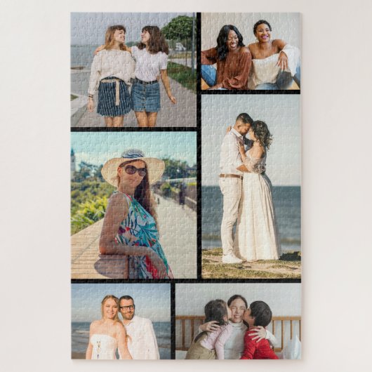 Maak Je Eigen 6 Foto Collage Legpuzzel (Verticaal)