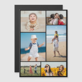 Maak Je Eigen 6 Foto Collage Magnetische Kaart (Voorkant / Achterkant)