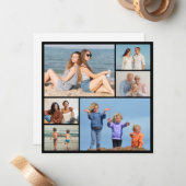 Maak je eigen 6 foto collage notitiekaartje (Voorkant / Achterkant in situ)