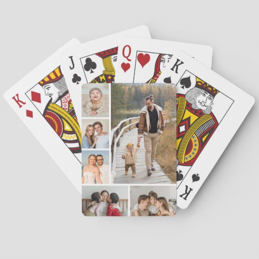 Maak je eigen 6 foto collage pokerkaarten (Achterkant)
