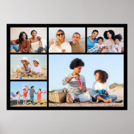Maak Je Eigen 6 Foto Collage Poster