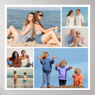 Maak Je Eigen 6 Foto Collage Poster