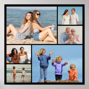 Maak Je Eigen 6 Foto Collage Poster