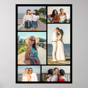 Maak Je Eigen 6 Foto Collage Poster