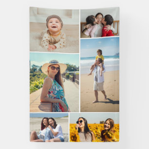 Maak Je Eigen 6 Foto Collage Spandoek