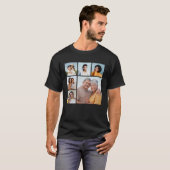 Maak Je Eigen 6 Foto Collage T-shirt (Voorkant volledig)