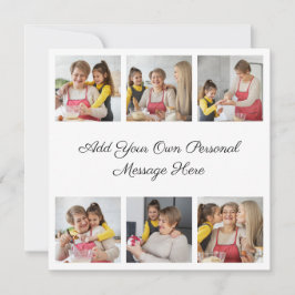 Maak Je Eigen 6 Foto Collage Voeg Je Groet Toe Kaart