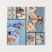 Maak Je Eigen 6 Foto Collage Wandkleed (Voorkant (horizontaal))