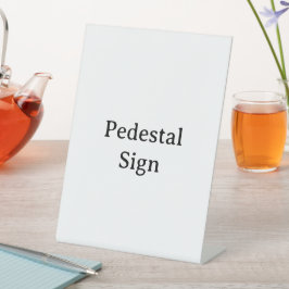 Maak je eigen 6" x 8" plastic reclamebord met voetstuk
