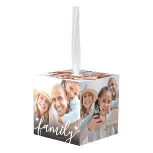 Maak Je Eigen 6-zijdige Familie Foto Kubus Decoratie