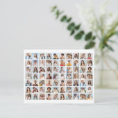 Maak Je Eigen 70 Foto Collage Briefkaart (Staand voorkant)
