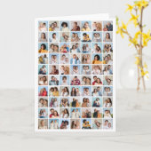 Maak Je Eigen 70 Foto Collage Kaart (Gele Bloem)