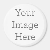 Groot, 7,6 cm Cirkel Magneet (Voorkant)