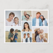 Maak Je Eigen 7 Foto Collage Briefkaart (Voorkant)