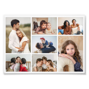 Maak Je Eigen 7 Foto Collage Foto Vergroting Afdruk