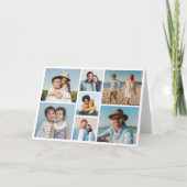 Maak Je Eigen 7 Foto Collage Kaart (Voorkant)