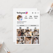 Maak Je Eigen 7 Foto Collage Kaart (Voorkant / Achterkant in situ)