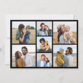 Maak Je Eigen 7 Foto Collage Kaart (Voorkant)