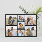 Maak Je Eigen 7 Foto Collage Kaart (Staand voorkant)