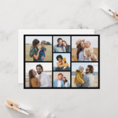 Maak Je Eigen 7 Foto Collage Kaart (Voorkant / Achterkant in situ)