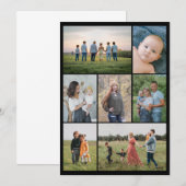 Maak je eigen 7 foto collage notitiekaartje (Voorkant / Achterkant)