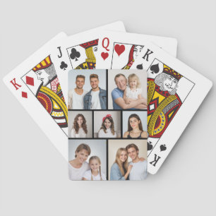 Maak Je Eigen 7 Foto Collage Pokerkaarten