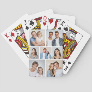 Maak Je Eigen 7 Foto Collage Pokerkaarten