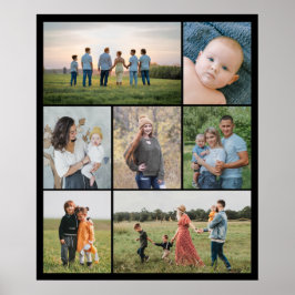 Maak Je Eigen 7 Foto Collage Poster