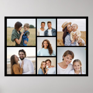 Maak Je Eigen 7 Foto Collage Poster