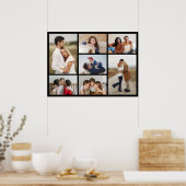 Maak Je Eigen 7 Foto Collage Poster (Keuken)