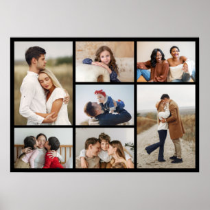 Maak Je Eigen 7 Foto Collage Poster