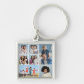 Maak Je Eigen 7 Foto Collage Sleutelhanger (Voorkant)