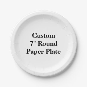 Maak Je Eigen 7" Ronde Papieren Bord