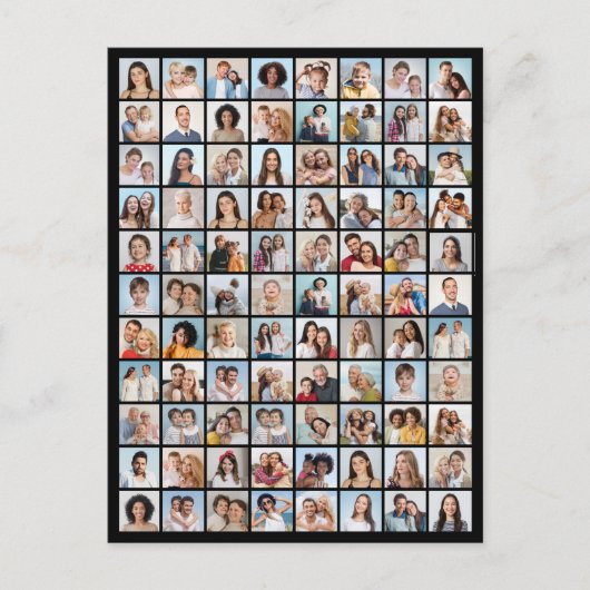Maak Je Eigen 88 Foto Collage Briefkaart (Voorkant)