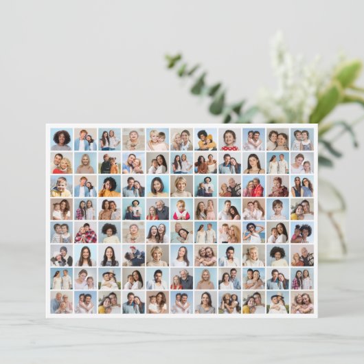 Maak Je Eigen 88 Foto Collage Kaart (Staand voorkant)