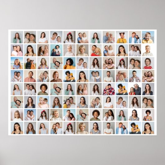 Maak Je Eigen 88 Foto Collage Poster (Voorkant)