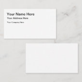 Amerikaans, 8,9 x 5,1 cm Visitekaartje (Voorkant / Achterkant)