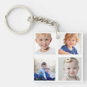 Maak je eigen 8 familiefoto collage sleutelhanger