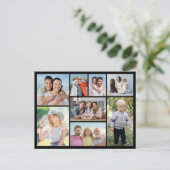 Maak Je Eigen 8 Foto Collage Briefkaart (Staand voorkant)
