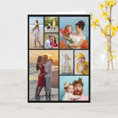 Maak Je Eigen 8 Foto Collage Kaart (Gele Bloem)