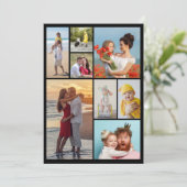 Maak Je Eigen 8 Foto Collage Kaart (Staand voorkant)
