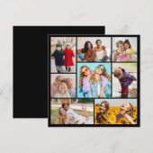 Maak Je Eigen 8 Foto Collage Kaart (Voorkant / Achterkant)