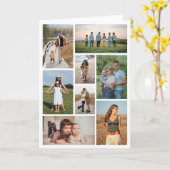 Maak Je Eigen 8 Foto Collage Kaart (Gele Bloem)
