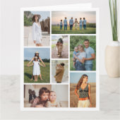 Maak Je Eigen 8 Foto Collage Kaart (Voorkant)