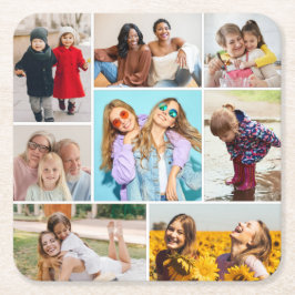 Maak Je Eigen 8 Foto Collage Kartonnen Onderzetters
