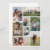 Maak Je Eigen 8 Foto Collage Notitiekaartje (Voorkant / Achterkant)